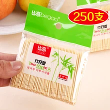 Около 250 зубочистки натурального бамбука украшения стола и аксессуары экологически чистые