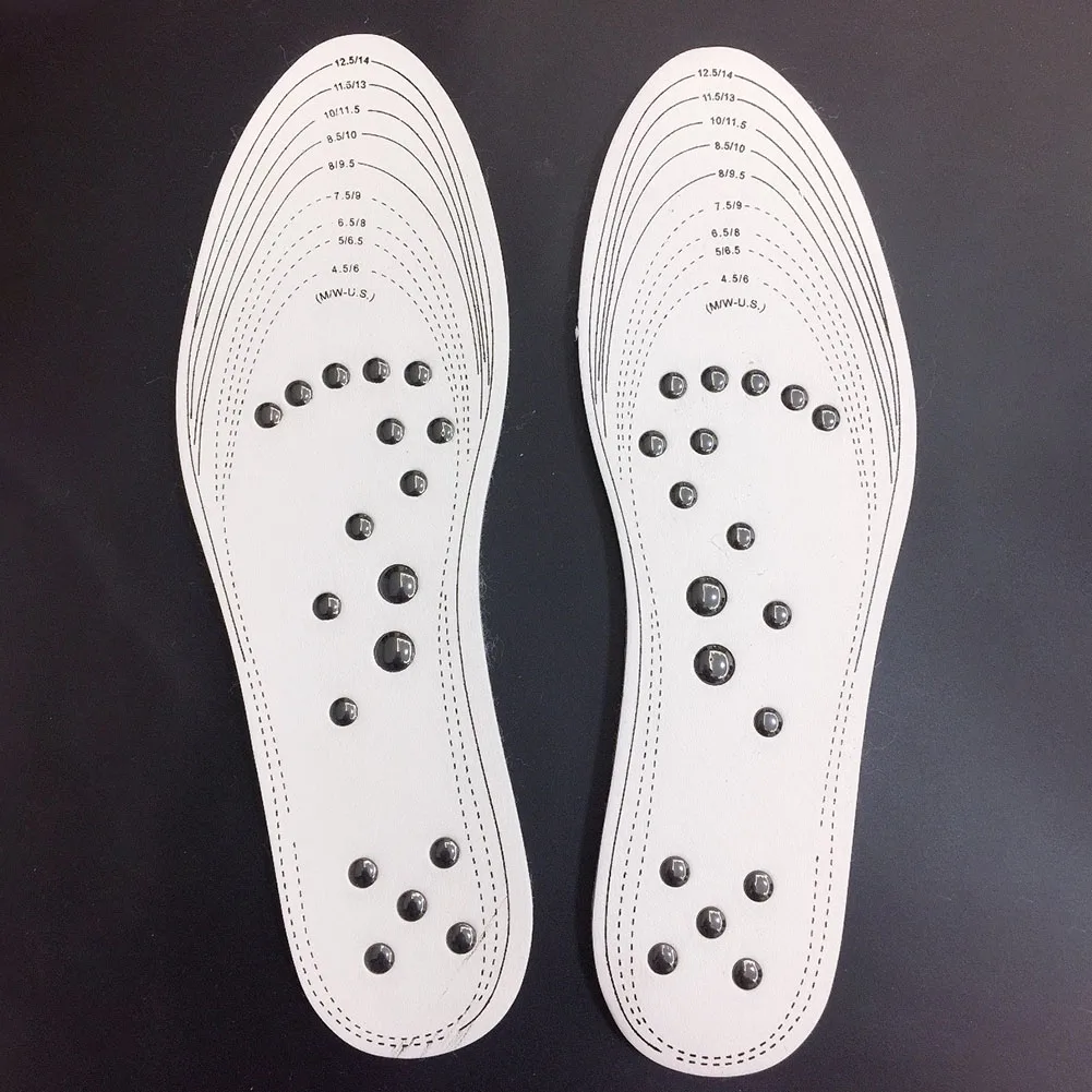 

1Pair Magnetic Therapy Acupoint Health Care Massager Massage Insole Foot Massager Memory Cotton Shoe Inserts Men Women