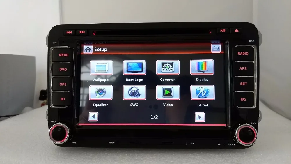 Top vw radio DVD rns 510 golf 4 golf 5 6 touran passat B6 sharan jetta caddy transporter t5 polo tiguan with gps card free shipping 16