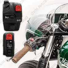 Противотуманные фары+ аварийный свет мотоцикла переключатель питания 12 В Универсальный для мотоцикла, велосипеда, вездехода грязи 7/" ручка переключатель