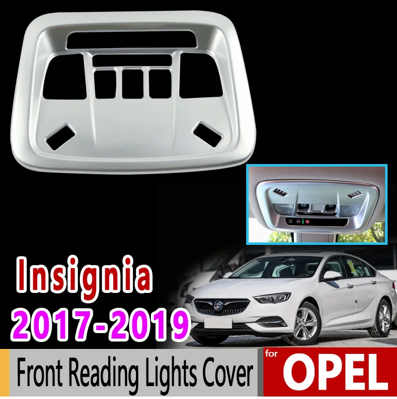 

for Opel Insignia B MK2 Vauxhall Holden Commodore 2017-2019 Stainless Steel Front Reading Lights Cover Accessories Car Sticke