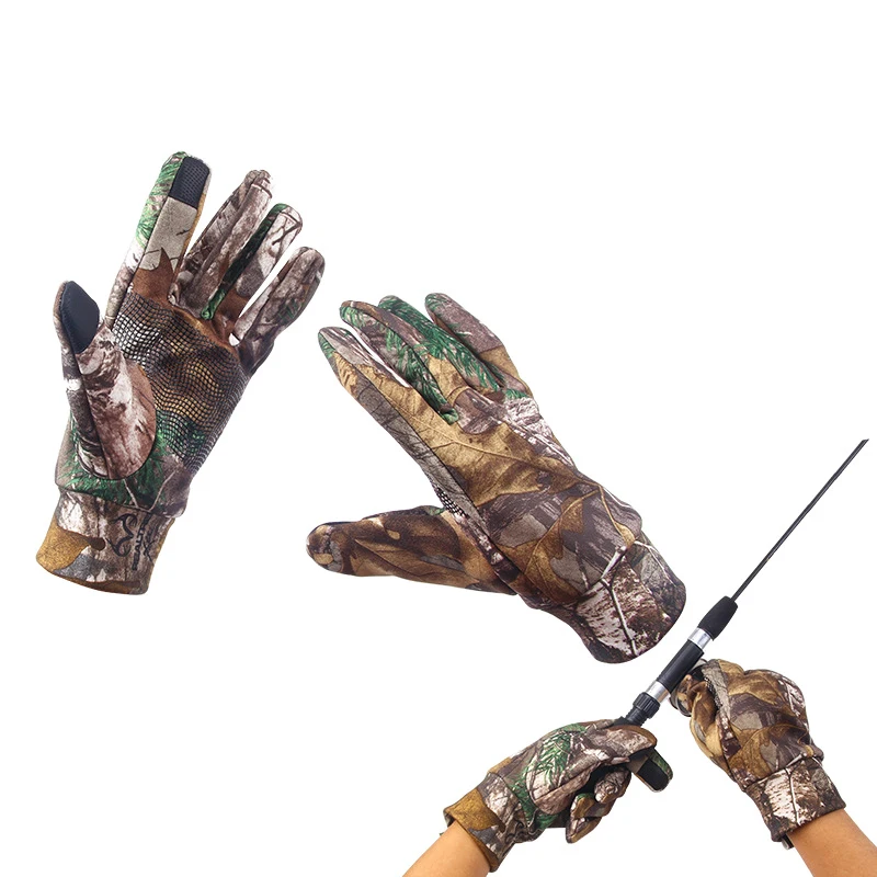 

Fishing gloves Winter fishing Outdoor camouflage warm and windproof non-slip wear-resistant fishing gloves