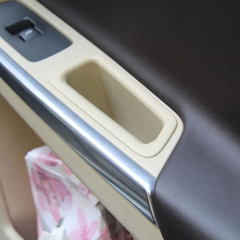 

Beige Rear Door Handle Armrest Storage Box For Volvo XC60 2014-2017 Car-Styling Container Holder Tray Car Accessories