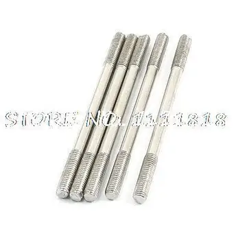 

5Pcs 50mm x 3mm Two Threaded Tip Steel Tight Adjustable Push Rod Brace