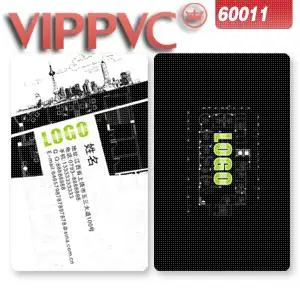 

a60011 Business card template for PVC Card 0.38mm Printing Double faced CR80 size
