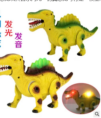 Электрическая музыкальная вспышка моделирование динозавр игрушечный динозавр может ходить