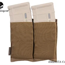 Emerson Шестерни двойной M4 чехол быстро журнал MOLLE снаряжение для военных игр для страйкбола техники MAG мультикам черный EM2387