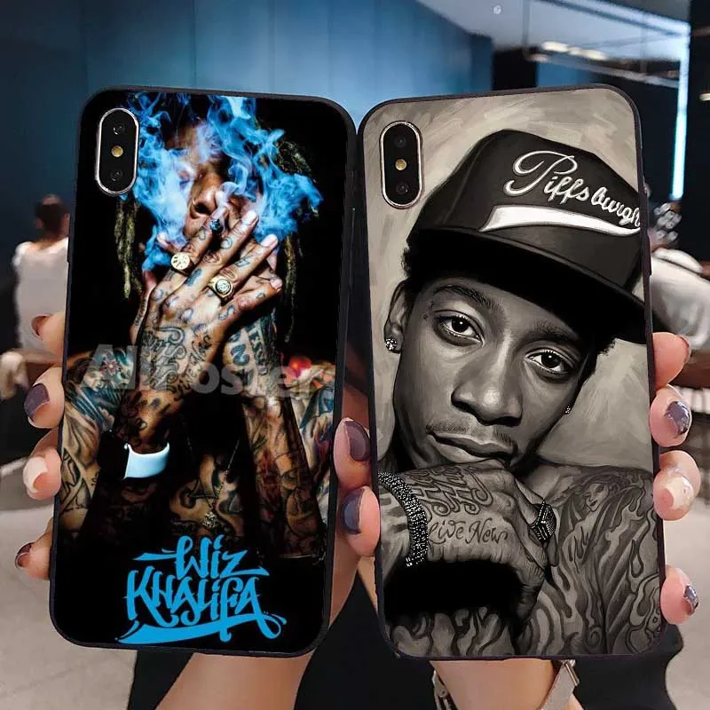 

Wiz Khalifa Smoke Dog Soft silicone TPU phone cover case for iPhone MAX XR XS X10 5 5S SE 6 6S 7 8 6Plus 7 plus 8 plus 8 plus