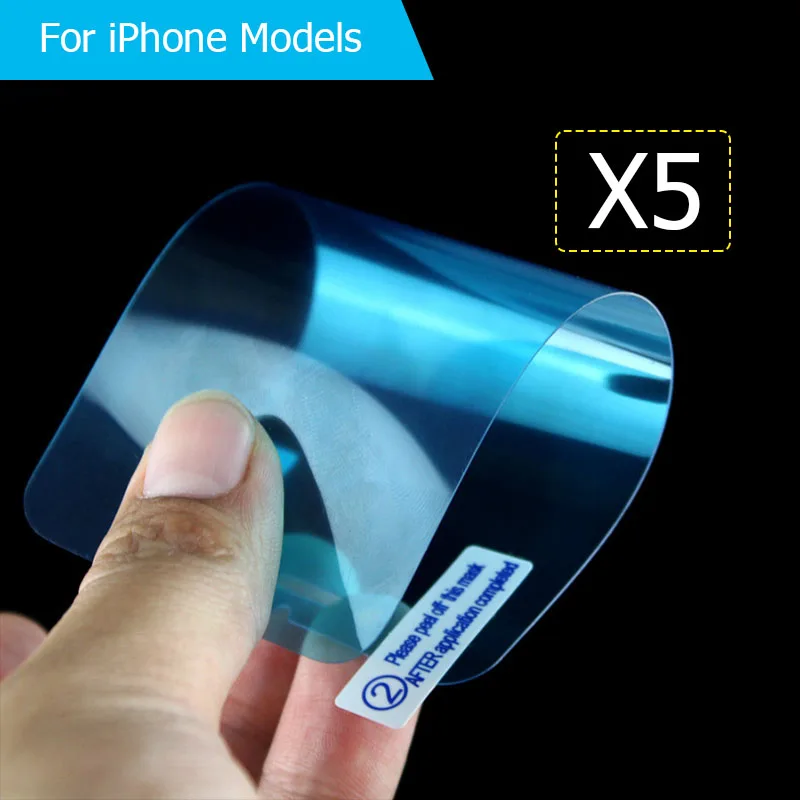 

5Pcs/lot LCD Film Screen Protector for iPhone 7 7Plus Nano Explosion Film for iPhone 5 5s 6 6S 6plus 6s 8 plus X XR XS Max Film