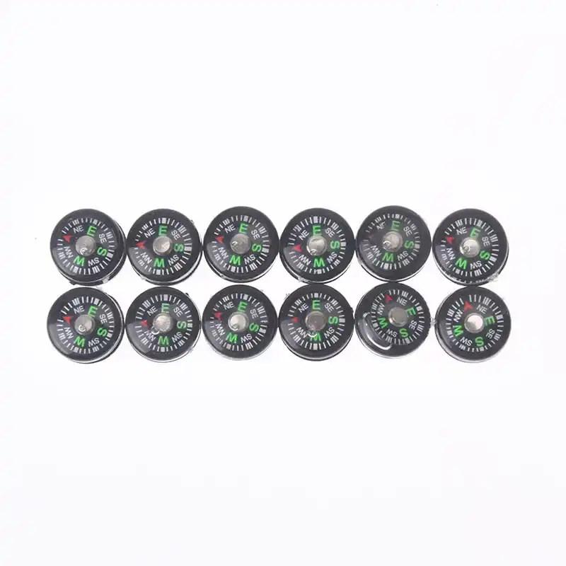 12pcs 12mm compasses portable handheld outdoor emergency survival compass LZ