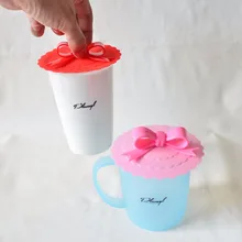 2 шт./партия силиконовые крышки для кружек, милый Подсолнух многоразовый силикон крышка чашки пылезащитный DIY сплайсинга теплоизоляция крышка чашки