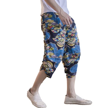 

New Hip Hop Aladdin Hmong Baggy Cotton Linen Harem Pants Men Women Plus Size Wide Leg Trousers New Casual Pants Cross-pants