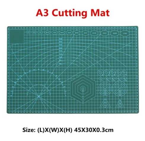 

1PC PVC Cutting Mat A3 Durable Self-healing Cut Pad Patchwork Tools Handmade Diy Accessory Cutting Plate Dark Green 30*45cm