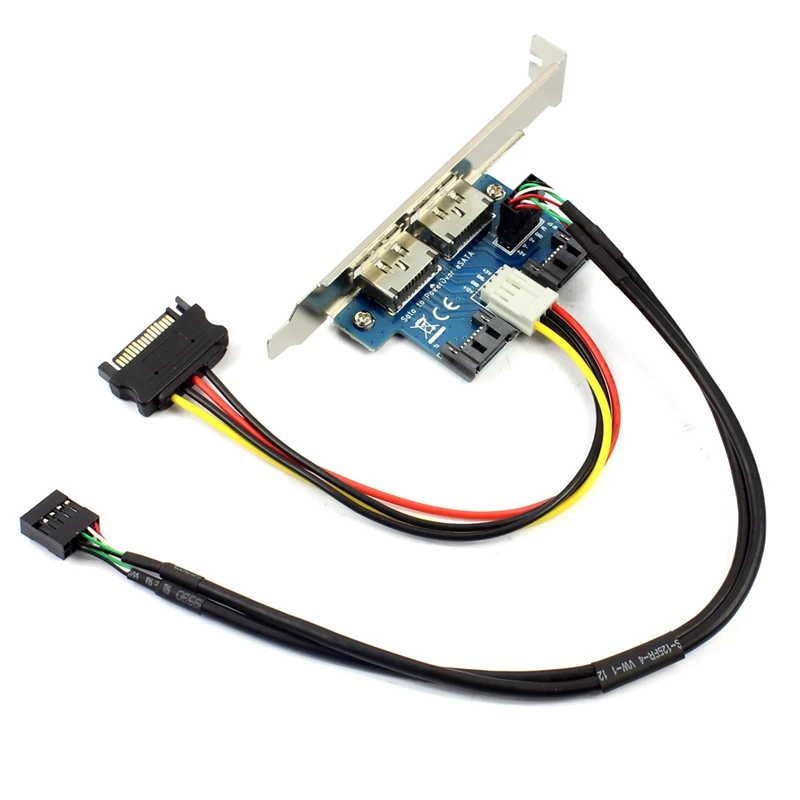 Адаптер с двойным портом Sata на 5 В 12 адаптер питания через USB Esata конвертер