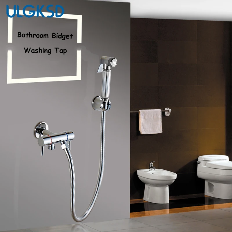 

Bathroom Bidet gold and polish washing machine faucet angle valve wall mount mixer water tap para bar