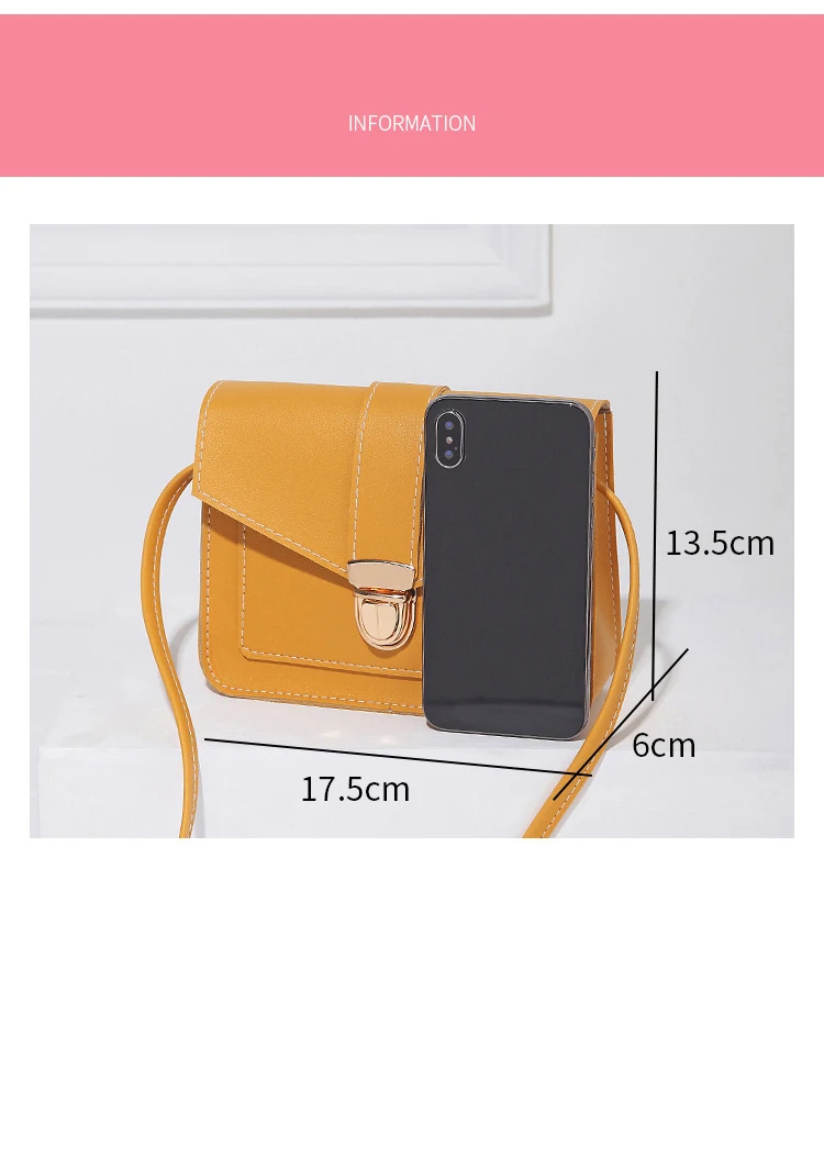 Модные маленькие сумки через плечо для женщин мини-сумка из искусственной кожи на плечо для девушек желтые сумки женские сумочки для телефона