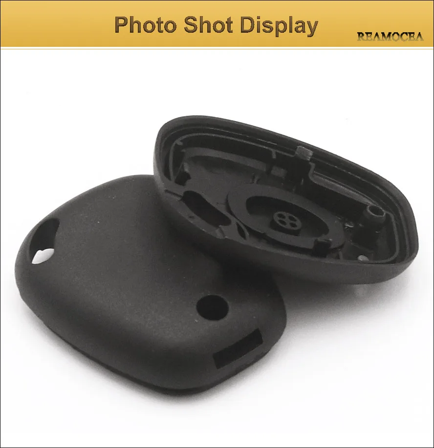 Reamocea Remote Control Car Key Case Shell 1 Button Uncut Blade For Renault Megan Clio Scenic NO Chip Keyless Entry Fob Case (10)