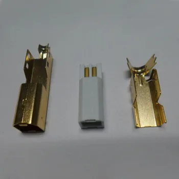 

50set High Quality 3 IN 1 DIY 3U" Gold Plating USB 2.0 B Type Male Plug 2.0 USB Printer Port