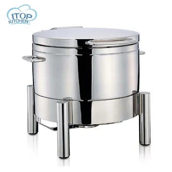 

11L High-grade Suop Bucket Round Chafing Dish Hydraulic Induction Buffet Cafeteria Restaurant