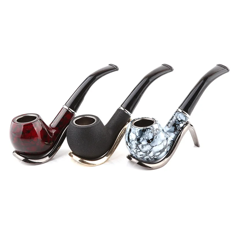 

3 Colors Portable Smoking Accessories Tobacco Pipe Bent Type Smoking Pipes