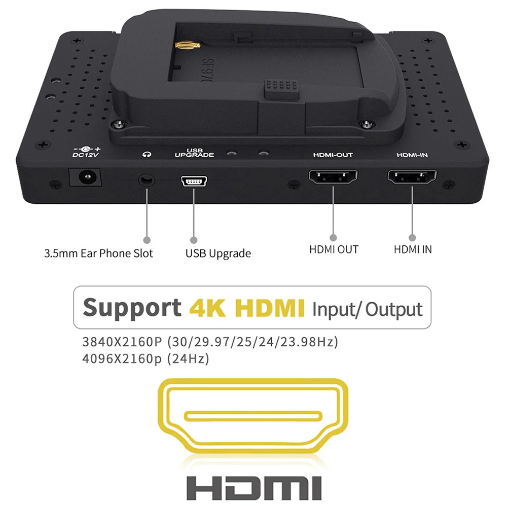 Feelworld F570 5,7 дюймов на камера DSLR поле мониторы 4 к HDMI ips Full HD 1080x1920 ЖК дисплей портативный для Gimbal стабилизатор