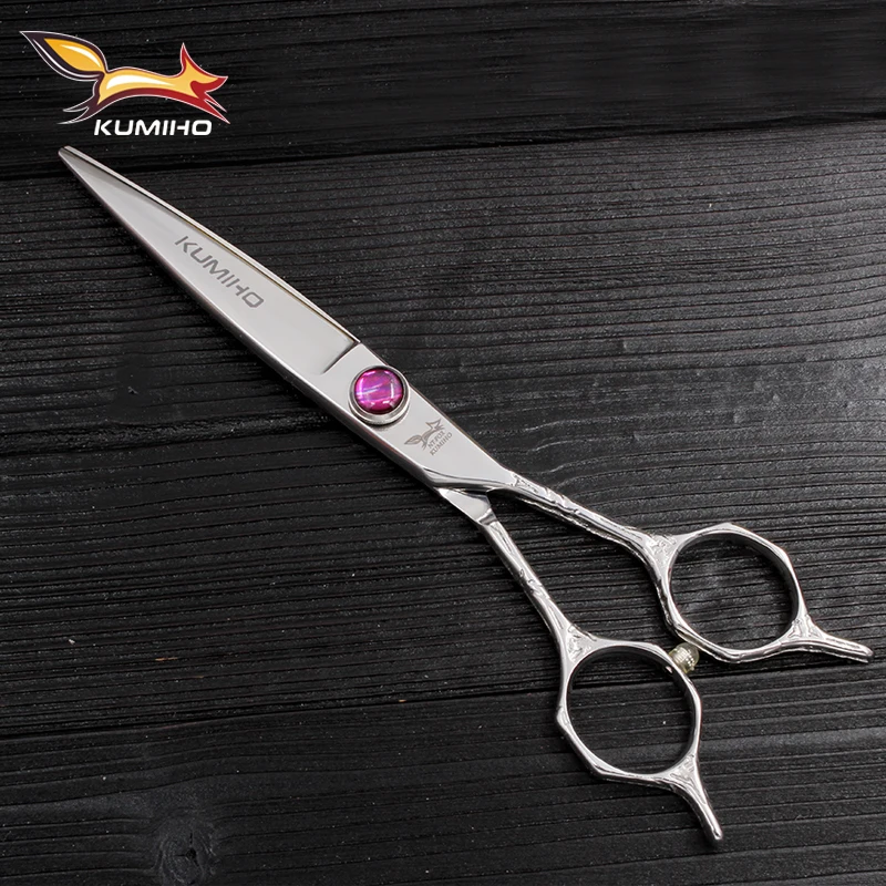 

KUMIHO 5.5 inch and 6.0 inch jewel screw hair scissors barber razor scissors hot scissors hairdresser japan 440C cutting shears
