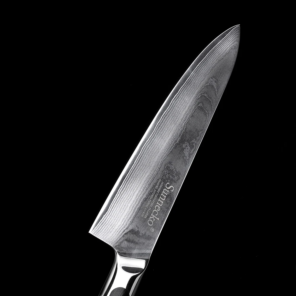 SUNNECKO Новый 2 шт. Кухня Набор ножей 8 ''повар 7'' Кливер Ножи 73 слоев японского VG10 Core Дамаск сталь лезвие G10 ручка