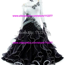 Бальных танцев юбка для женщин Новая современная Танцевальный костюм бальное платье для выступления юбка для танцев, танцевальный наряд для несовершеннолетних, платье для выступлений на сцене