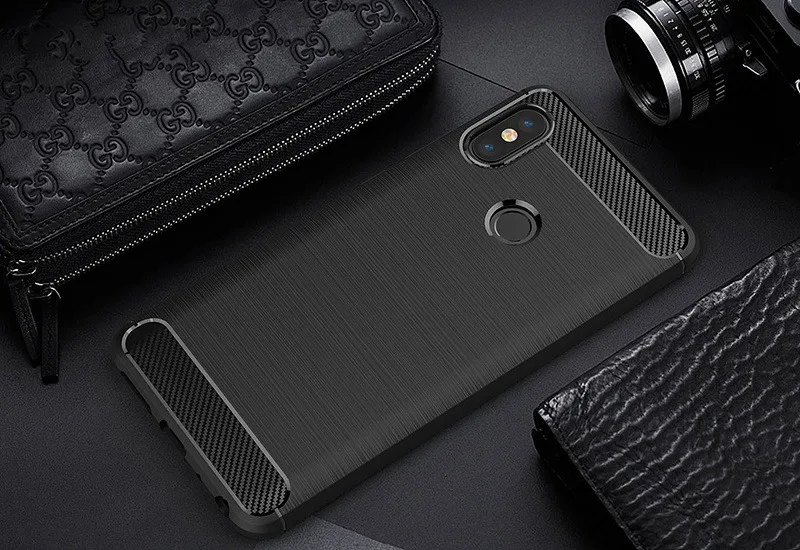 Tomkas Soft TPU Case For Xiaomi Mi 6X Case Silicone Luxury Full Cover Xiaomi Mi Max 2 Redmi 5A 5 Plus Case Brushed Carbon Fiber  (11)