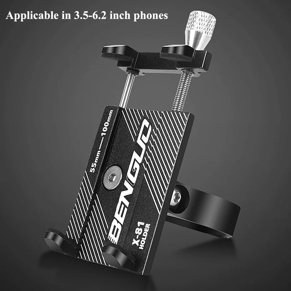 

Aluminum Bicycle Phone Holder For 3.5-6.2 inch Smartphones Universal Bike Phone Mount Holder Handlebar For iPhone Samsung Huawei