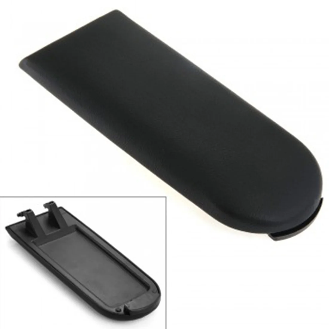 

Hot new Blk Leather Center Console Armrest Covers Caps w/ Latch Fit for Vw Jetta Golf Mk4 99-04