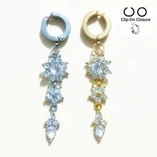 Поддельные кольца для пупка 316l сталь ювелирные изделия для тела Пирсинг живота кольца сексуальный Кристалл цветок поддельные пупка пирсинг Ombligo