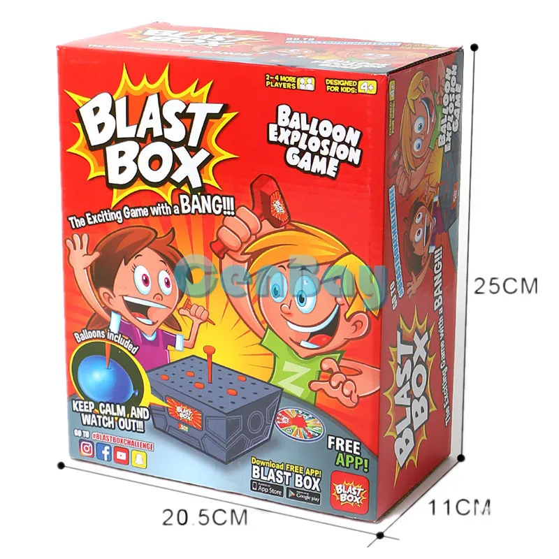 Захватывающая игра с челкой blast Box воздушный шар взрыв хитрые игрушки для