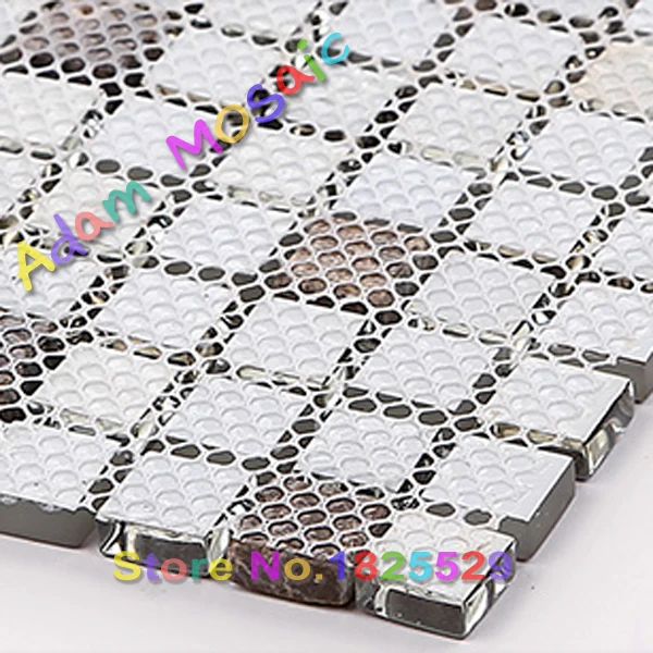 Glas Fliesen Braun Mosaik Wandpaneele Naturstein Braun Fliesen Kuche Backsplash Dekorative Silber Bad Blatter Panel Providers Mosaic Parquetmosaic Factory Aliexpress