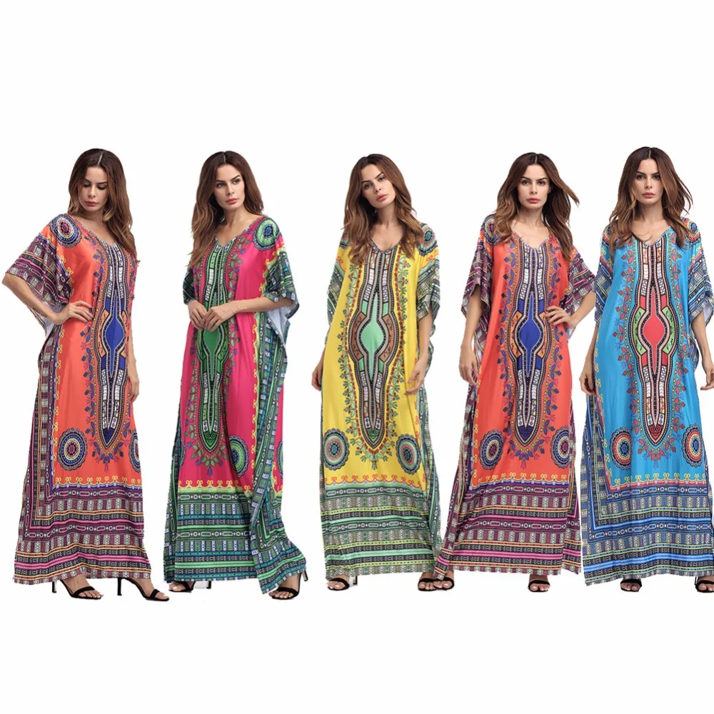 Summer African Loose Size Women Dress  Indonesian  style 