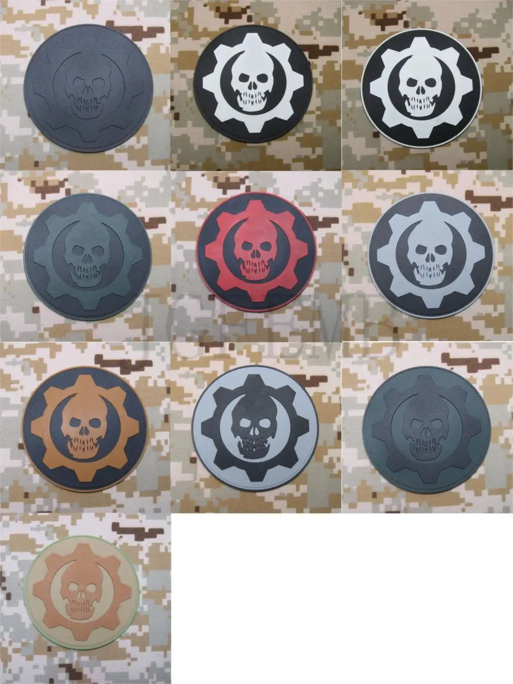 

gears of war skull Logo 3D PVC patch