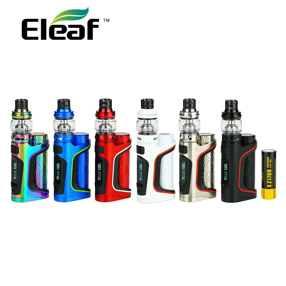 

Original Eleaf IStick Pico S Kit 2ml/6.5ml Ello Vate Atomizer W/ 100W IStick Pico S MOD & AVB 21700 4000mAh Battery E-cig Kit
