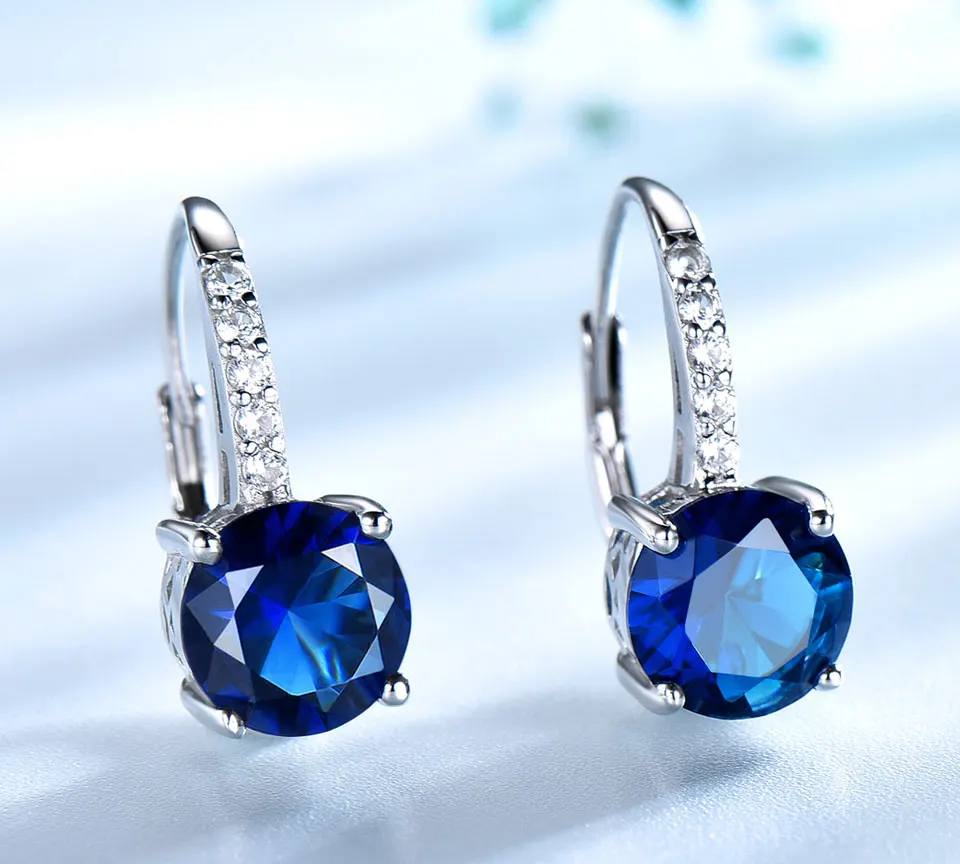 blue sapphire clip earrings for women  (2)