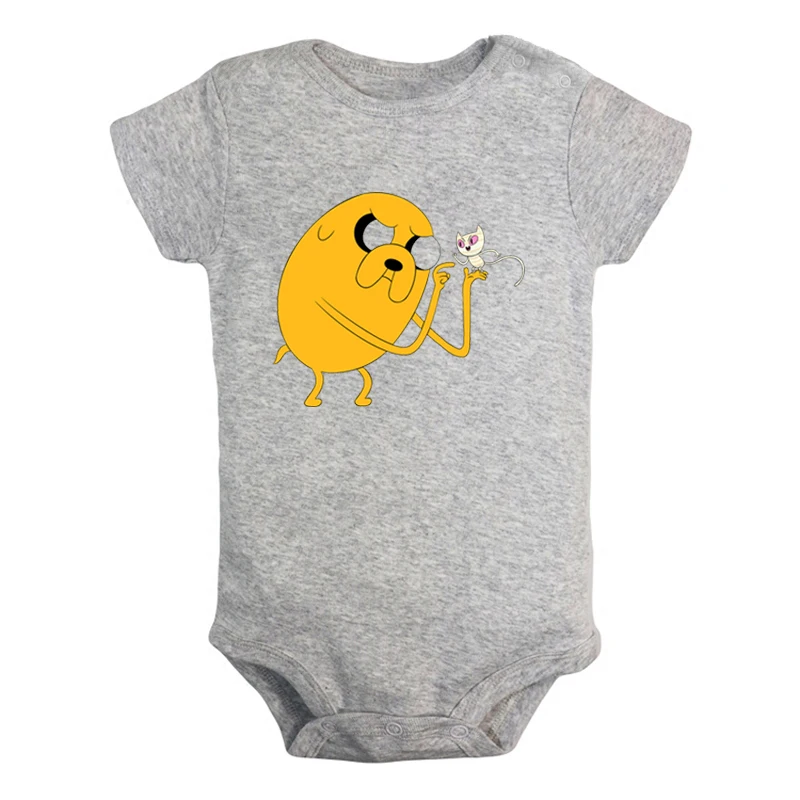 Милый Beemo BMO Adventure Time собака Jake дизайн для новорожденных мальчиков и девочек униформа-комбинезон с принтом для младенцев, боди, одежда хлопковые комплекты - Цвет: JaBaby3001GD