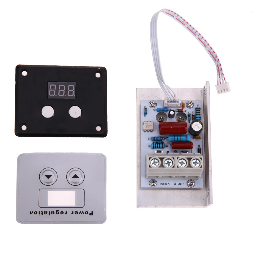

AC 220V 10KW SCR Super Power Electronic Digital Regulator Dimmer Speed Thermostat Digital Light Speed Temperature Controller
