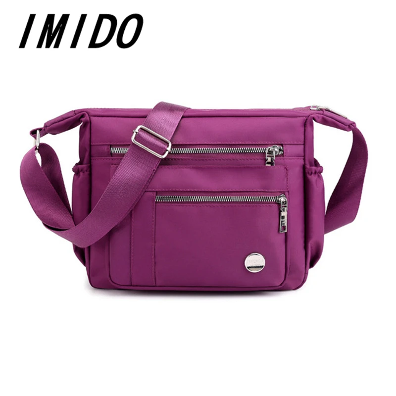 

IMIDO 2019 Summer New Style Fashion Casual Women's Diagonal Handbag Waterproof Travel Shopping Luxury Camping Business Office