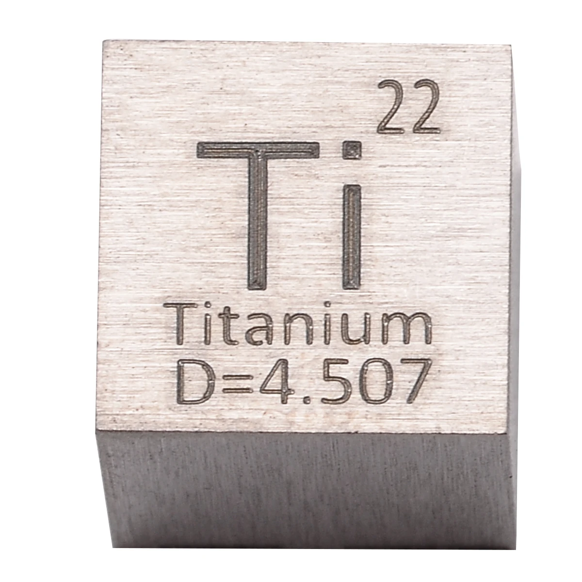 99.5% High Purity Metal Ti Block Pure Titanium Cube Carved Element Periodic Table Wonderful Collection Class Supplies 10*10*10mm