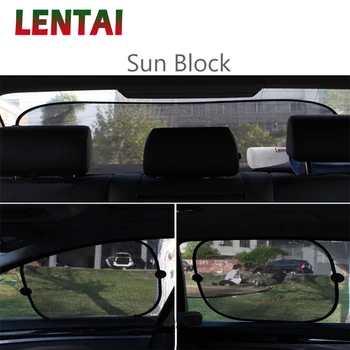 

LENTAI Car window sun shade Cover Auto Sun protection Net For Toyota Avensis Rav4 Audi Q5 A6 Lifan X60 Renault Captur Skoda Yeti