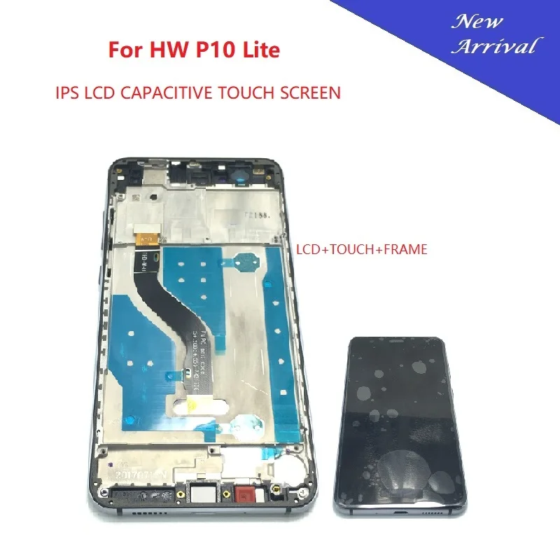 ЖК-дисплей с рамкой для HUAWEI P10 Lite светодиодный экран 5 2 дюйма WAS-LX1 WAS-LX1A WAS-LX2 WAS-LX3 |