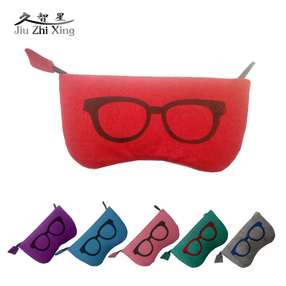 

JIU ZHI XING Top-grade Felt Cloth Sunglasses Boxes High Quality Luxury Fabric Glasses Case Eyeglasses Accessories Q550