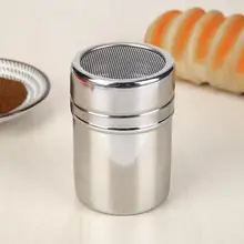 Сетка из нержавеющей стали приправа банка для специй шоколадный какао Миксер для муки w/крышка Бытовая кулинарная бутылки для пряностей кухня Гарет