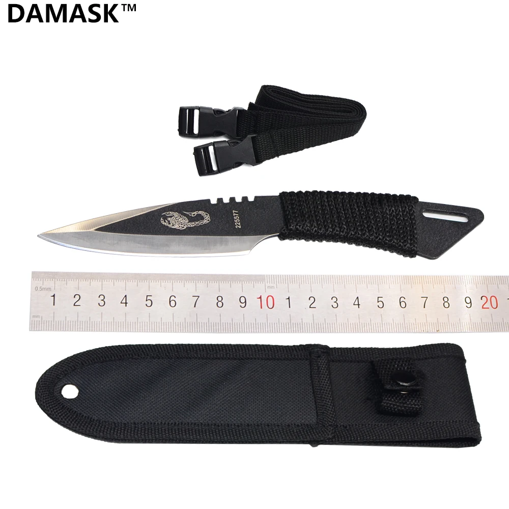 Buy DAMASK Tactical Outdoor Straight Knife EDC Fixed