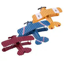 Model Home Decor Vintage Metal Plane Model Aircraft Glider Biplane Aeromodelo Airplane Model Figurines Status Children