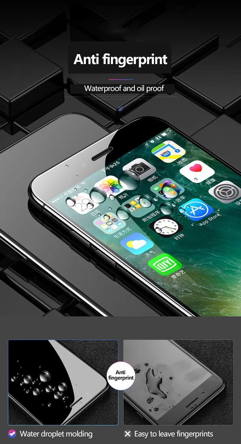 Tempered Glass Full coverage of the big screen for iPhone Xr Xs Max X Screen Protector for iPhone Xr Xs Max X  6 6S 7 8 Plus14