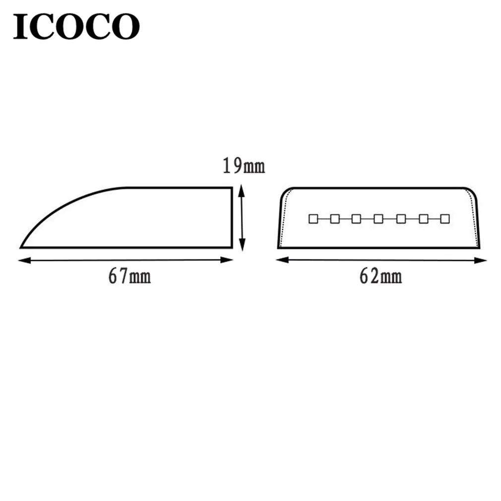 Настенный светильник ICOCO для шкафов и ящиков с сенсорным управлением 7